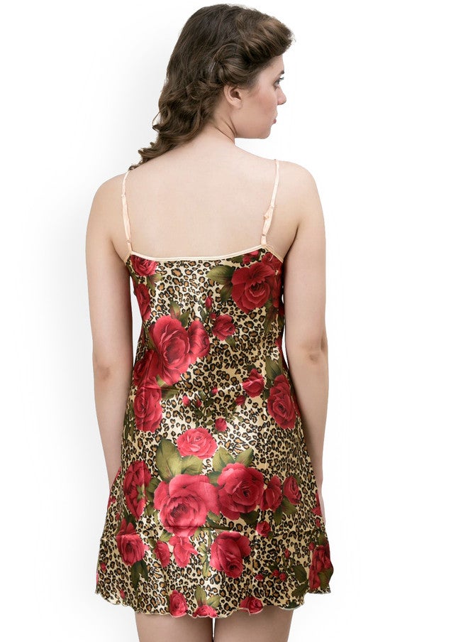PRIZO Women Printed Shoulder Straps Baby Doll - Image 2